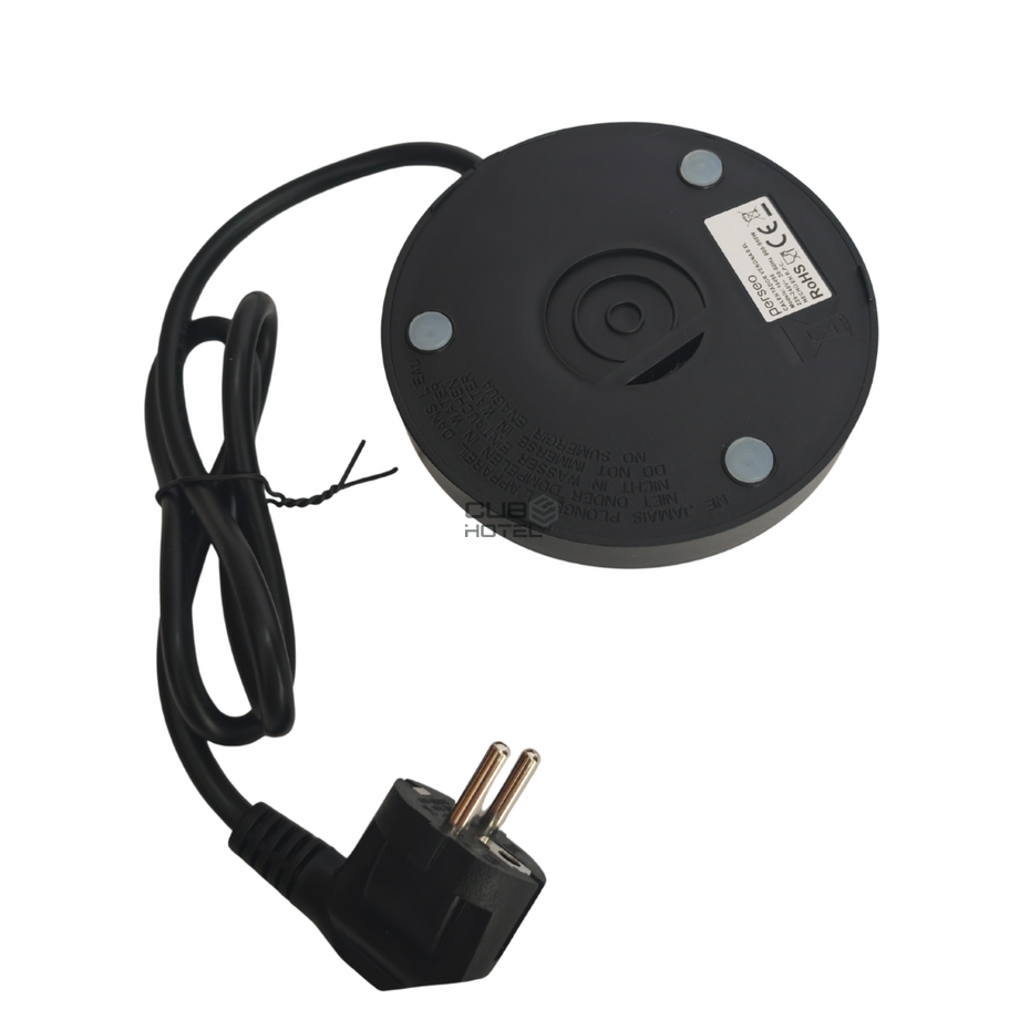 Verona 0.6L Black Double-Wall Hotel Kettle